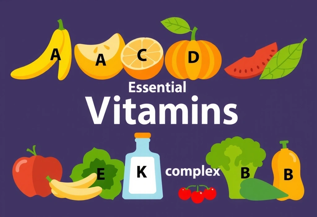 Illustration des vitamines essentielles pour une santé optimale