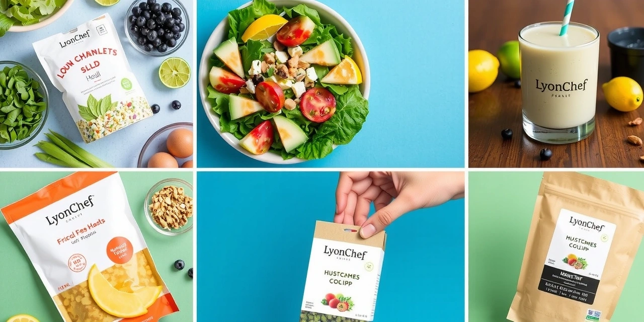 Collage de produits et recettes saines de Lyonchefcx