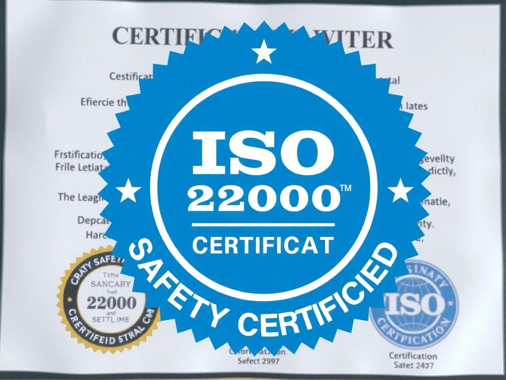 Badge ISO 22000 pour la sécurité alimentaire de Lyonchefcx