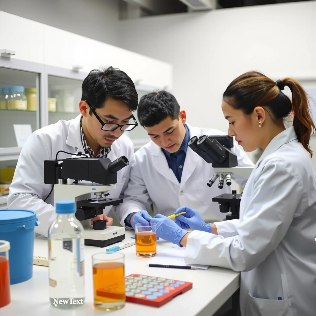 Équipe qualité de Lyonchefcx effectuant des tests en laboratoire